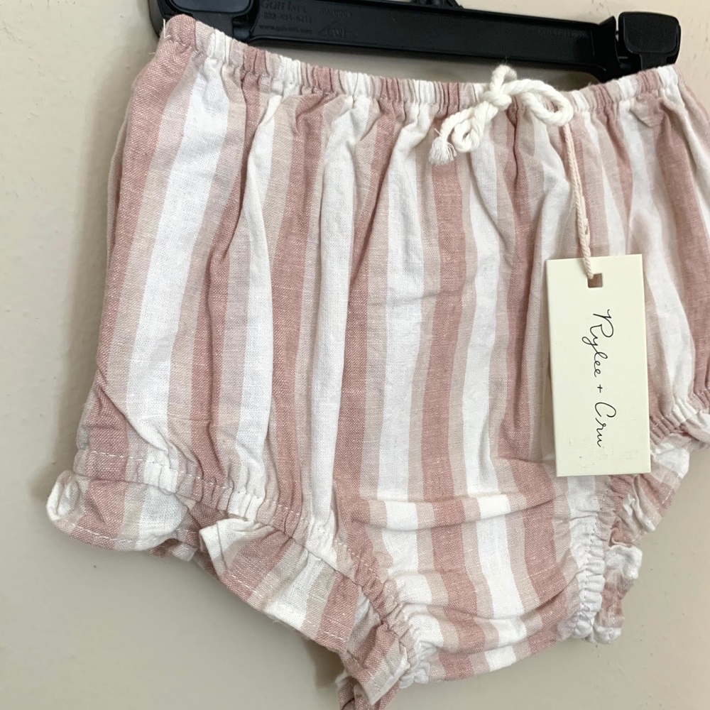 $90 Rylee Cru Set Ruffle Tube Top Flutter Bloomer - Picture 10 of 13